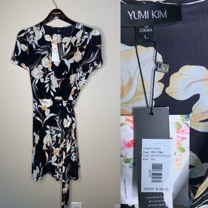 Yumi Kim silk wrap dress size L.